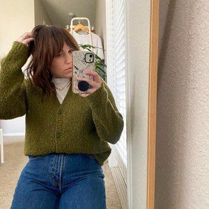 Vintage Green Cardigan
